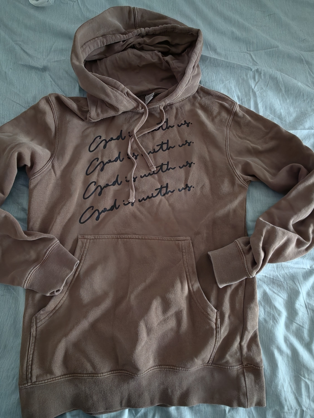 Independent Trading Company Graphic Pullover Hoodie Brown XS
